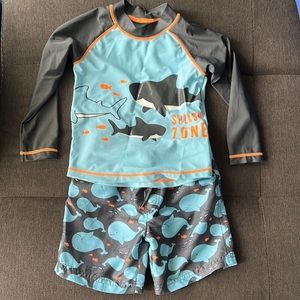 Carters Shark/ Whale Swim Trucks & Top